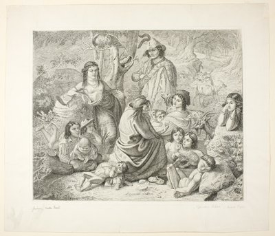 Cikánský život od Ludwig Emil Grimm