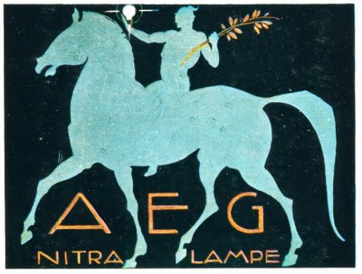 AEG / NITRA LAMPE od Ludwig Hohlwein