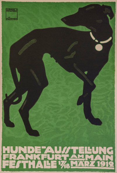 Výstava psů, 1912. od Ludwig Hohlwein