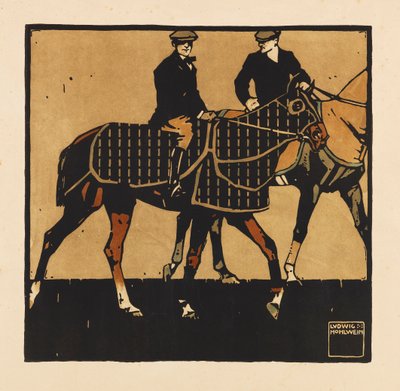 Z Portfolio Turf. Dvanáct snímků koňských dostihů, 1909. od Ludwig Hohlwein