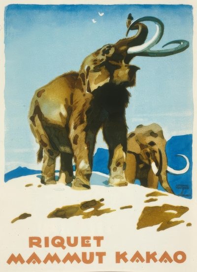 Riquet Mammut Kakao od Ludwig Hohlwein