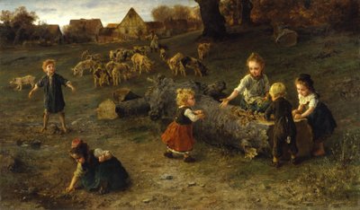Mud Pies, 1873 od Ludwig Knaus