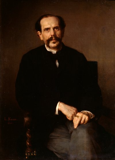 Portrét muže, 1861. od Ludwig Knaus