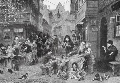 Ghetto (litografie) od Ludwig Knaus