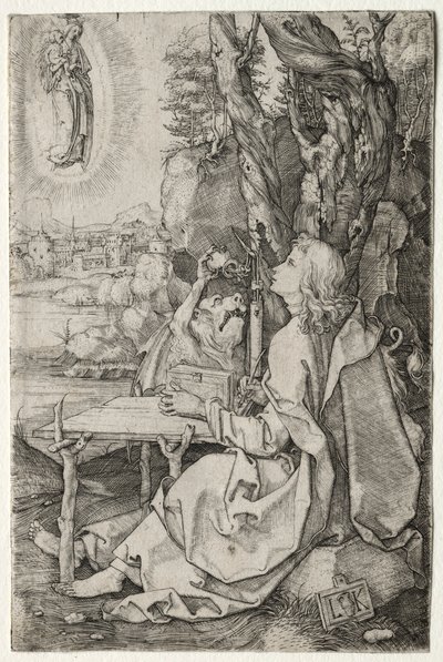 Svatý Jan na ostrově Patmos. od Ludwig Krug