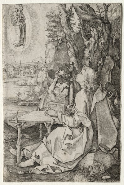 Svatý Jan na ostrově Patmos od Ludwig Krug
