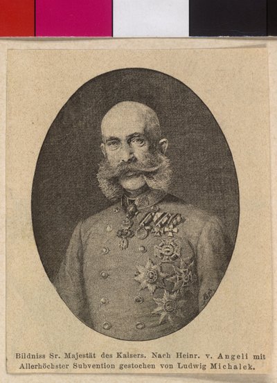Rakouský císař František Josef I. od Ludwig Michalek