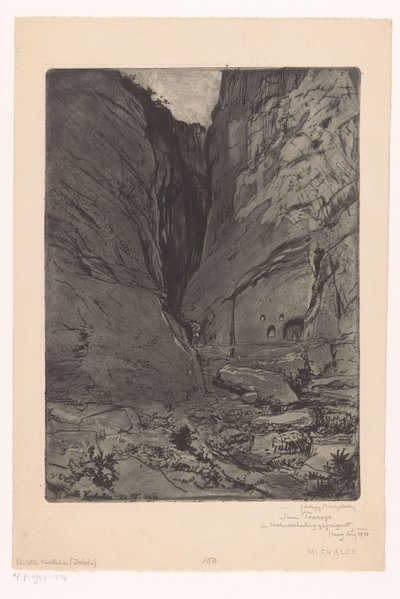 Castal source v Delphi od Ludwig Michalek