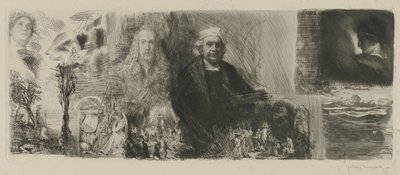 Díla Rembrandta a Dürera v různých tiskových technikách An die Schönheit (název na předmětu) od Ludwig Michalek
