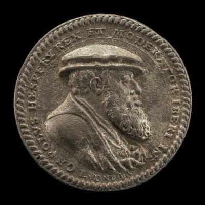 Karel V., 1500-1558, španělský král 1516-1556, císař Svaté říše římské 1519 [avers], 1542. od Ludwig Neufahrer
