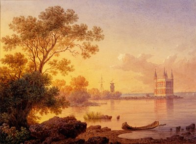 Pohled na pavilon růží Ozerki v Peterhofu od Ludwig Premazzi