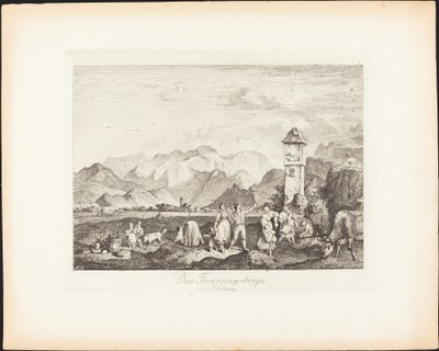 Tennengebirge u Salzburgu od Ludwig Richter