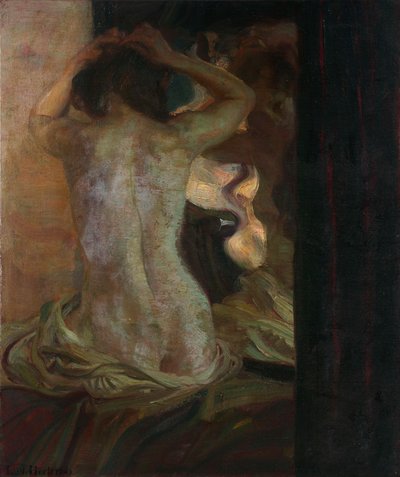 Zrcadlo od Ludwig von Herterich