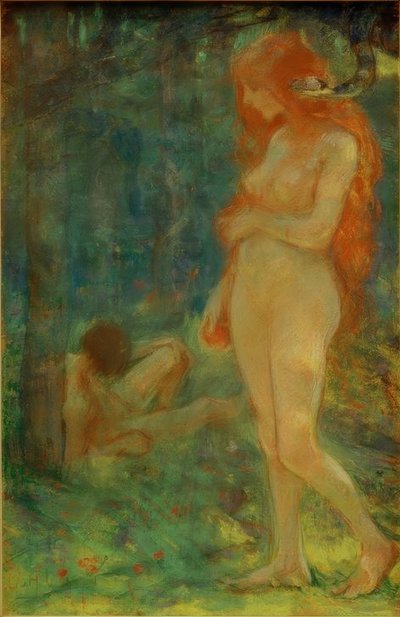 Adam a Eva od Ludwig von Hofmann