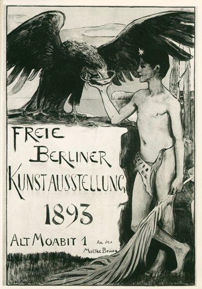 Ludwig von Hofmann: Volná berlínská výstava umění ... (litografie) od Ludwig von Hofmann