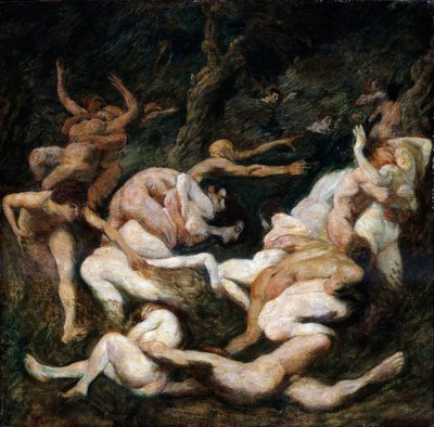 Únos žen, 20. století. od Ludwig von Hofmann