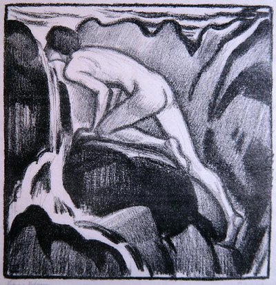 Dobře se napij (litho) od Ludwig von Hofmann
