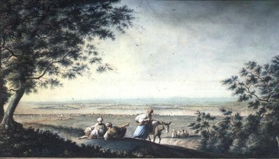 Pohled na Konstantinopol (kvaš) od Luigi (after) Mayer