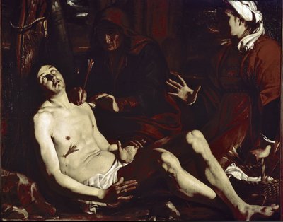 Svatý Šebestián uzdravený svatými ženami (olej na plátně, cca 1630) od Luigi Miradori