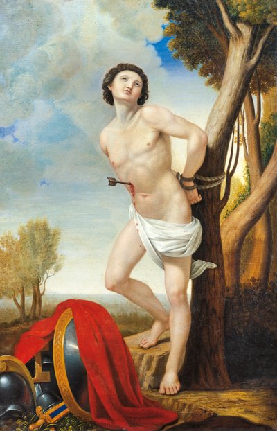 Umučení svatého Šebestiána, Luigi Asioli (1817-77), olej na plátně od Luigi Asioli