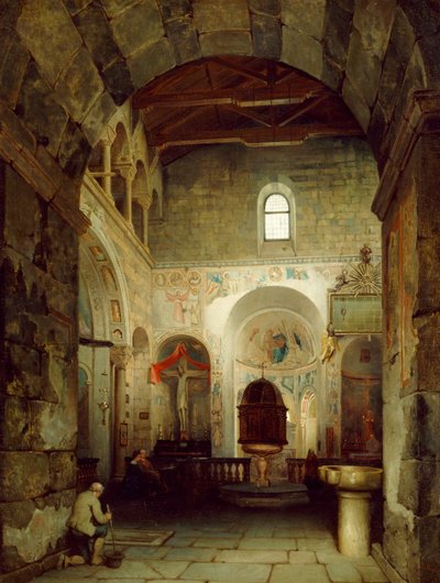 Starobylé Gravedonské baptisterium od Luigi Bisi