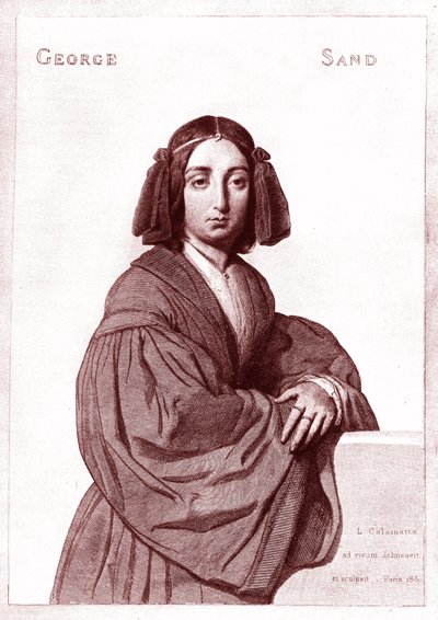 George SAND (1804-1876) od Luigi Calamatta