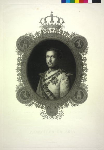 Španělský král František od Luigi Calamatta