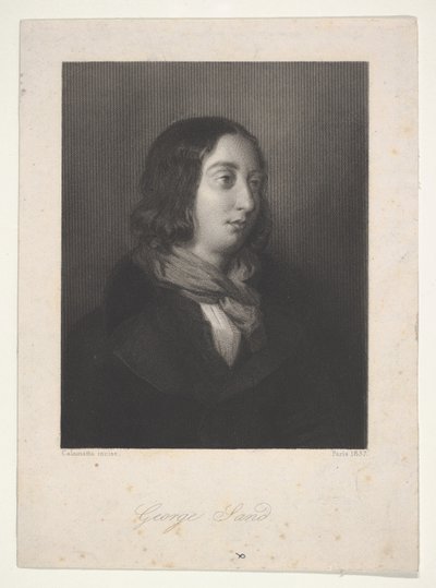 Portrét George Sand, 1837. od Luigi Calamatta