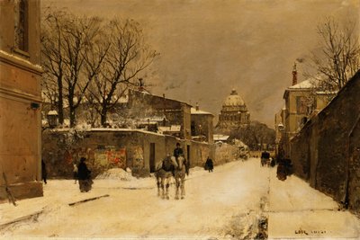 Ulice poblíž Les Invalides, Paříž od Luigi Loir