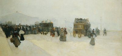 Place de la Concorde a Palais Bourbon, od Luigi Loir