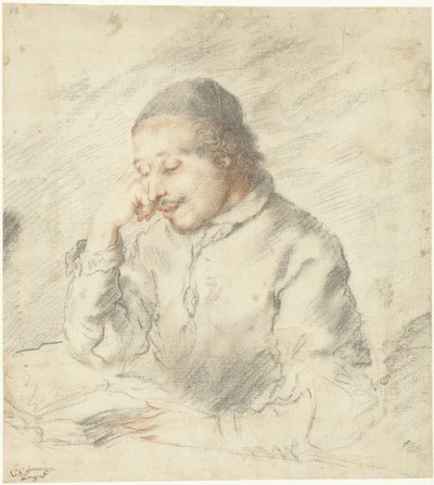 Portrét čtecího duchovního od Luigi Pellegrino Scaramuccia