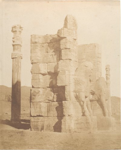 Porta di vchod do ruin Persepolis, 1858. od Luigi Pesce