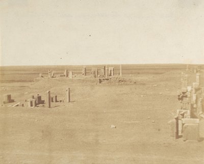 Celkový pohled na Persepolis z hory, 1858. od Luigi Pesce