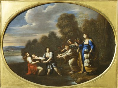 Mojžíš zachráněný z Nilu (obraz) od Luigi Primo Gentile