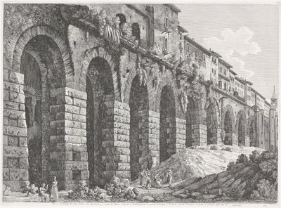 De Tempel van Hercules Victor te Tivoli od Luigi Rossini