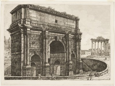 Oblouk Septimia Severa od Luigi Rossini