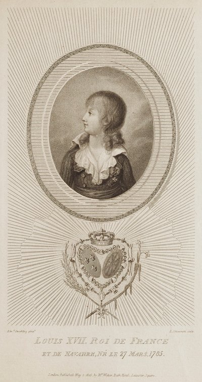 Ludvík XVII, francouzský král od Luigi Schiavonetti