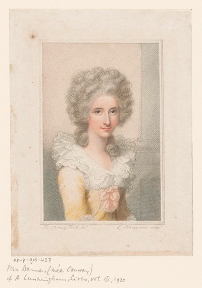 Portrét sochařky Anne Seymour Damer od Luigi Schiavonetti