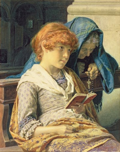 V kostele, 1883 od Luigi da Rios