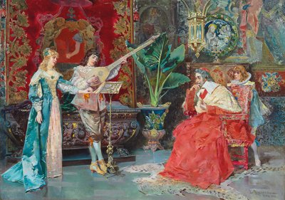 Hudební mezihra, 1881 od Luis Alvarez Catalá