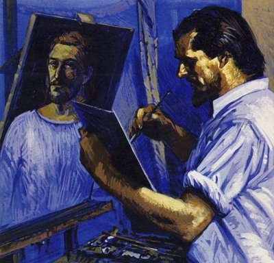 Gauguin žil v chudobě a prodával jen příležitostné obrazy (barevné litografie). od Luis Arcas Brauner