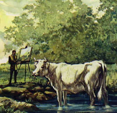 Renoir maloval krajinu kolem sebe (barevná litografie) od Luis Arcas Brauner