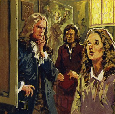 Watteau se stal žákem malíře Gerina (barevná litografie). od Luis Arcas Brauner