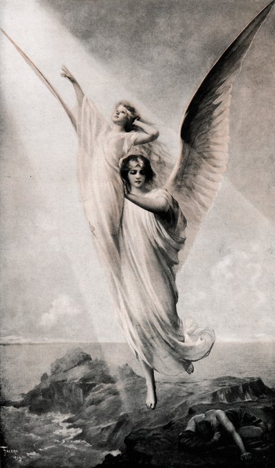 "Lidská duše", 1894, 1911 od Luis Riccardo Falero
