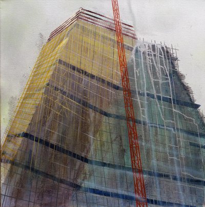 Metastruktura IX, 2016 (olej na plátně) od Luke M Walker