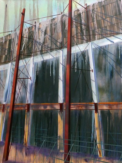 WorkinProgress 14, 2016 (olej na plátně) od Luke M Walker