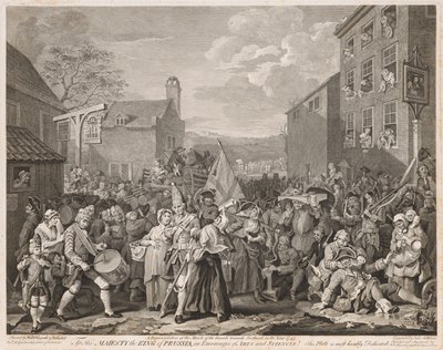 Pochod do Finchley v roce 1746 (po Hogarthovi) od Luke Sullivan