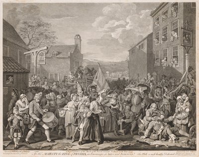 Pochod do Finchley v roce 1746 po Hogarthovi, 1750. od Luke Sullivan