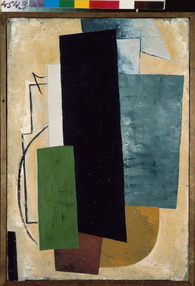 Architektonická malba. Malba Ljubova (Lioubova) Sergejevna Popova (1889-1924), olej na plátně od Lyubov Sergeevna Popova