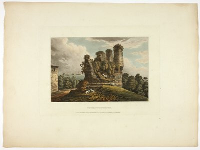 Horathova hrobka, šestá deska z Ruin Říma od M. Dubourg